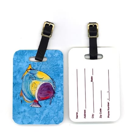 Carolines Treasures Carolines Treasures 8676BT 4 x 2.75 in. Pair of Tropical Fish Luggage Tag 8676BT